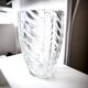 Large engraved crystal vase