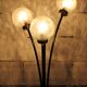 Floor lamp with three lights years 50