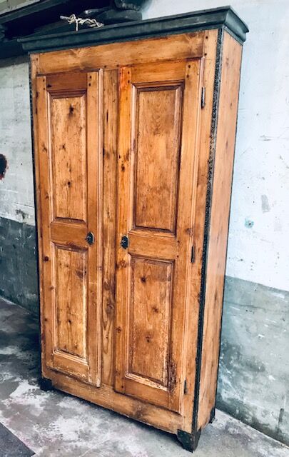 Wood and zinc cabinet