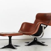Yrjö Kukkapuro Karuselli Chair & Ottomane for Haimi, 1965