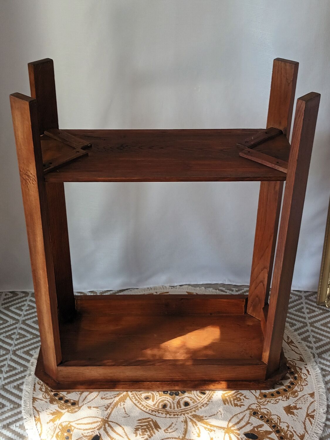 Vintage solid oak console