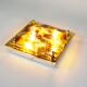 Brass and murano glass flush mount light by La Murrina Italy