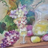 Still life painting canvas