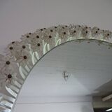 Austrian Illuminated Flower Mirror, 1960s