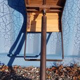 Bar stool design cast iron and wood