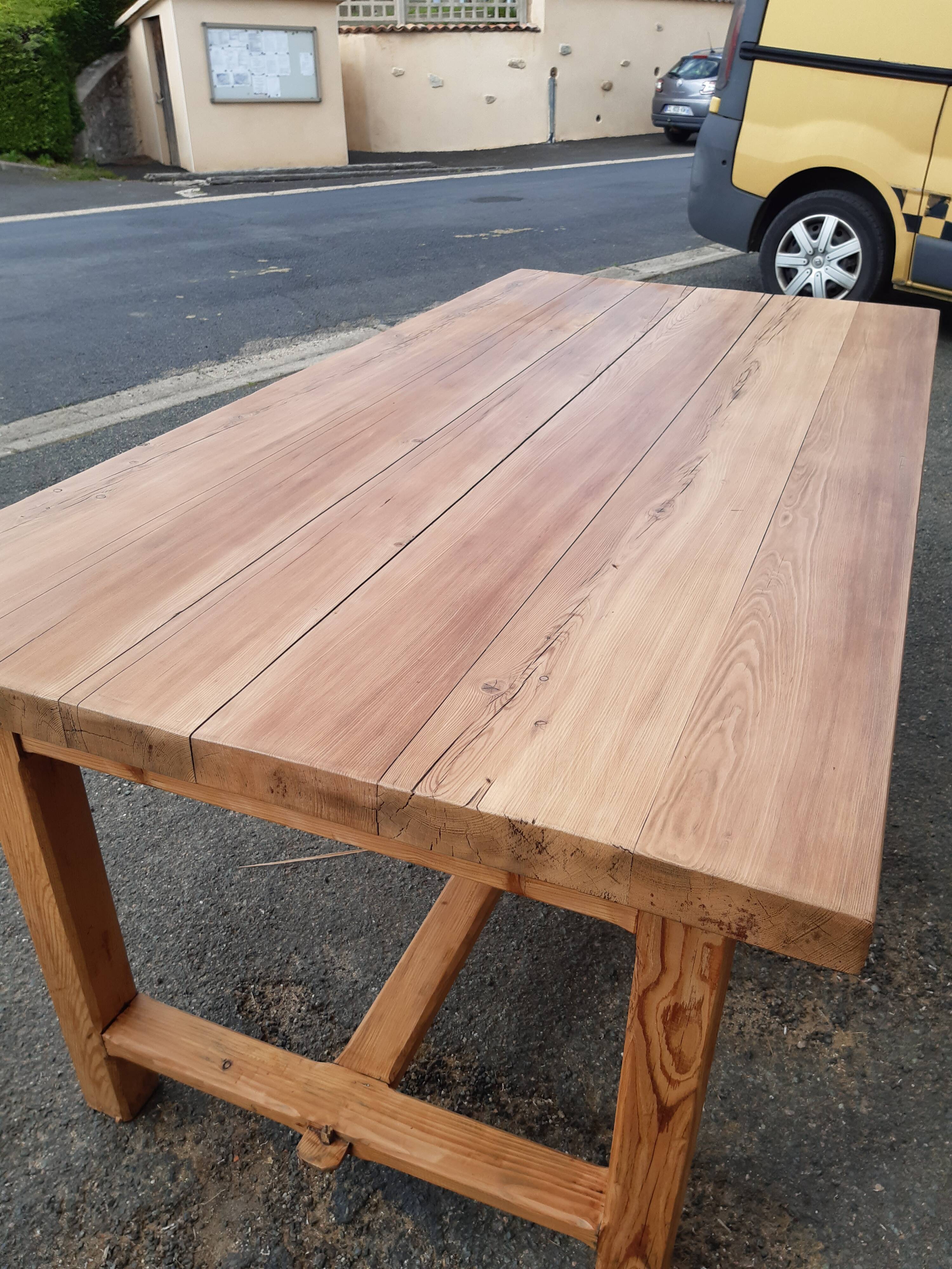 Restored old farmhouse table