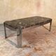 Table basse marbre & inox « Roche Bobois » - années 70