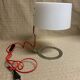 Lampe de table verre blanc design