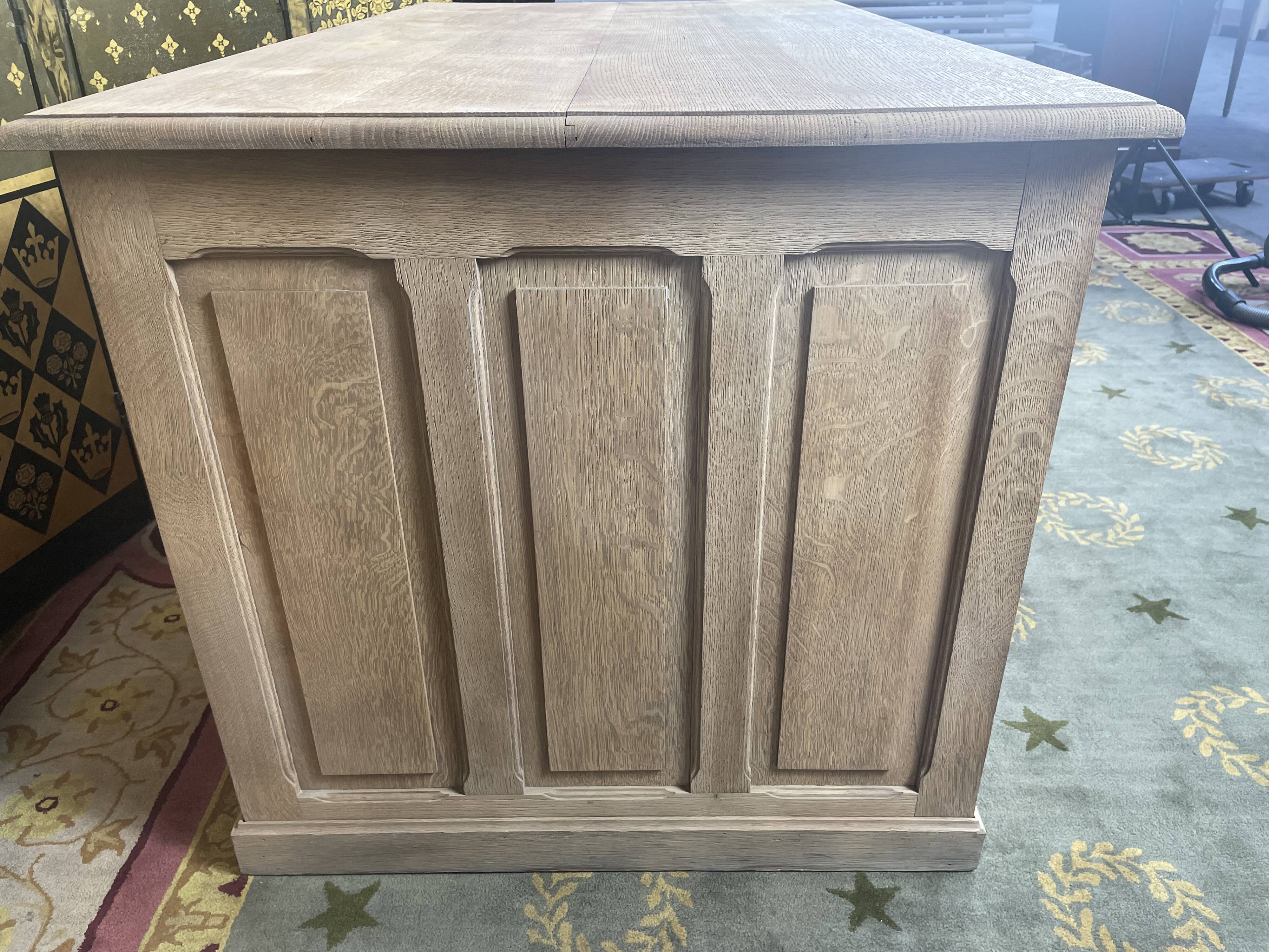 Administrative office in scrubbed solid oak