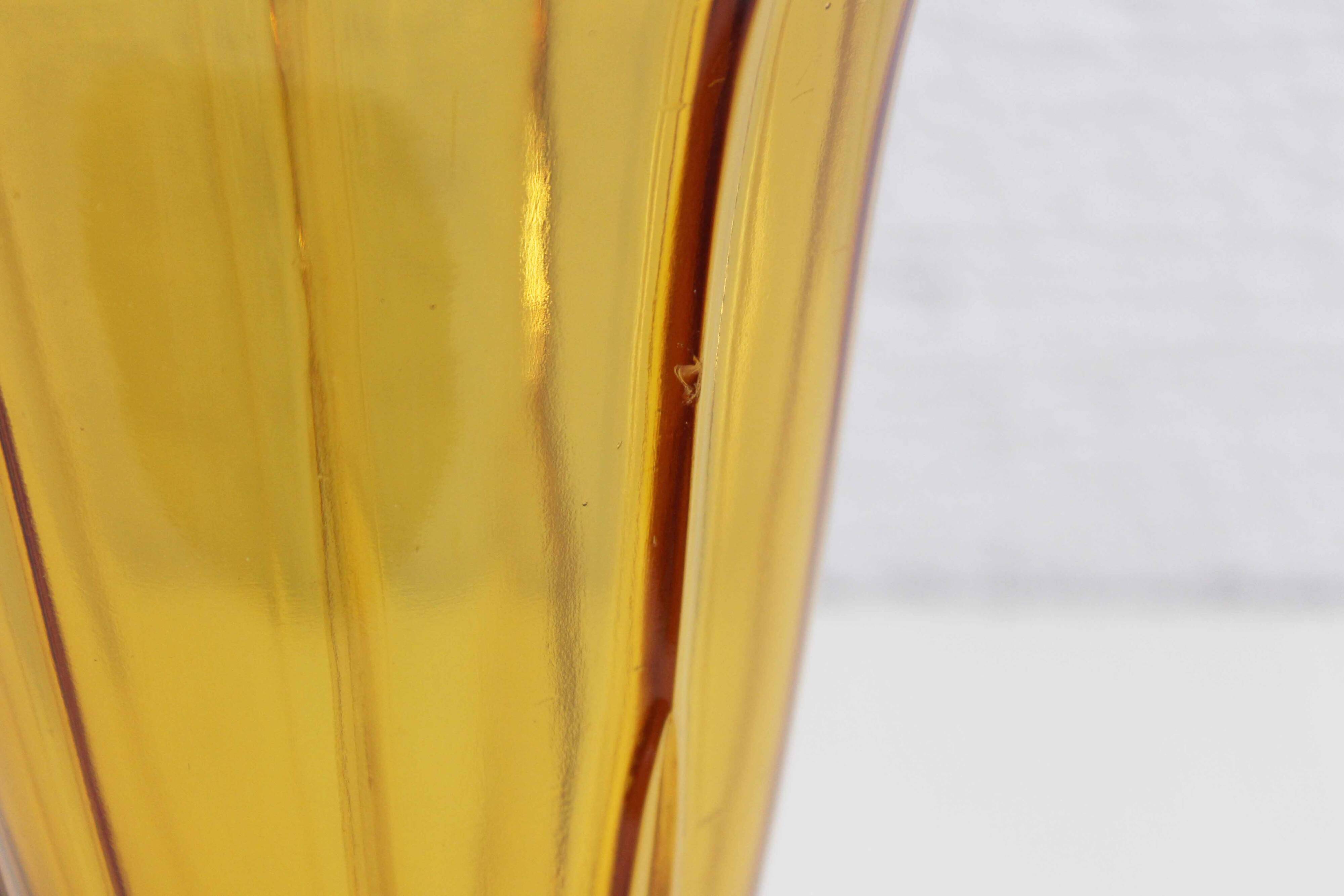 Art Deco Amber Glass Vase 1930