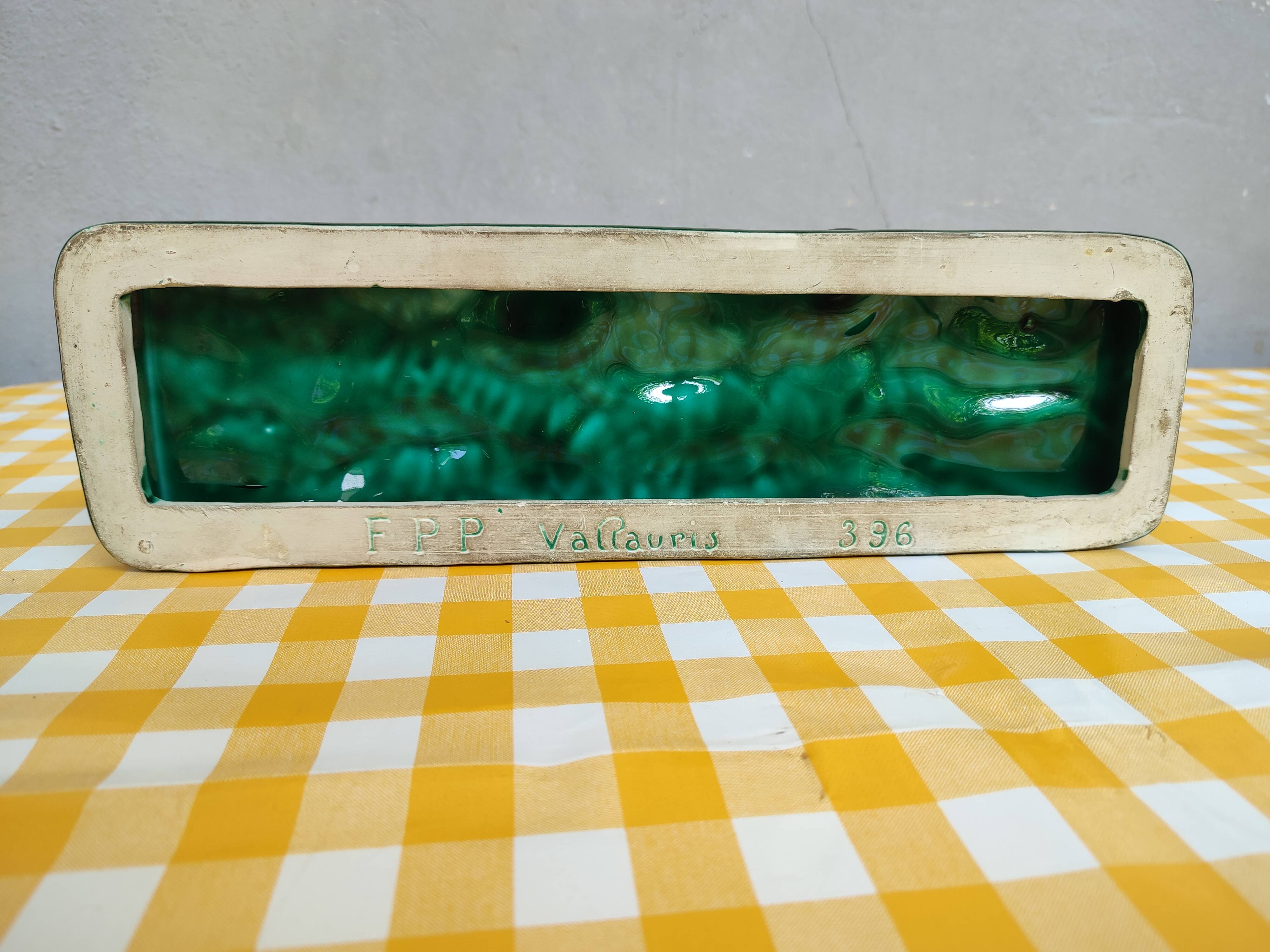 Black panther in ceramic Vallauris