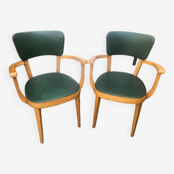 2 fauteuils années 60 baumann