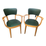 2 60s Baumann armchairs