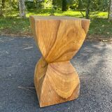 Pair of wooden end tables / stools