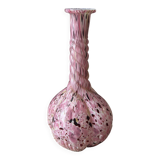 Pink blown glass bud vase