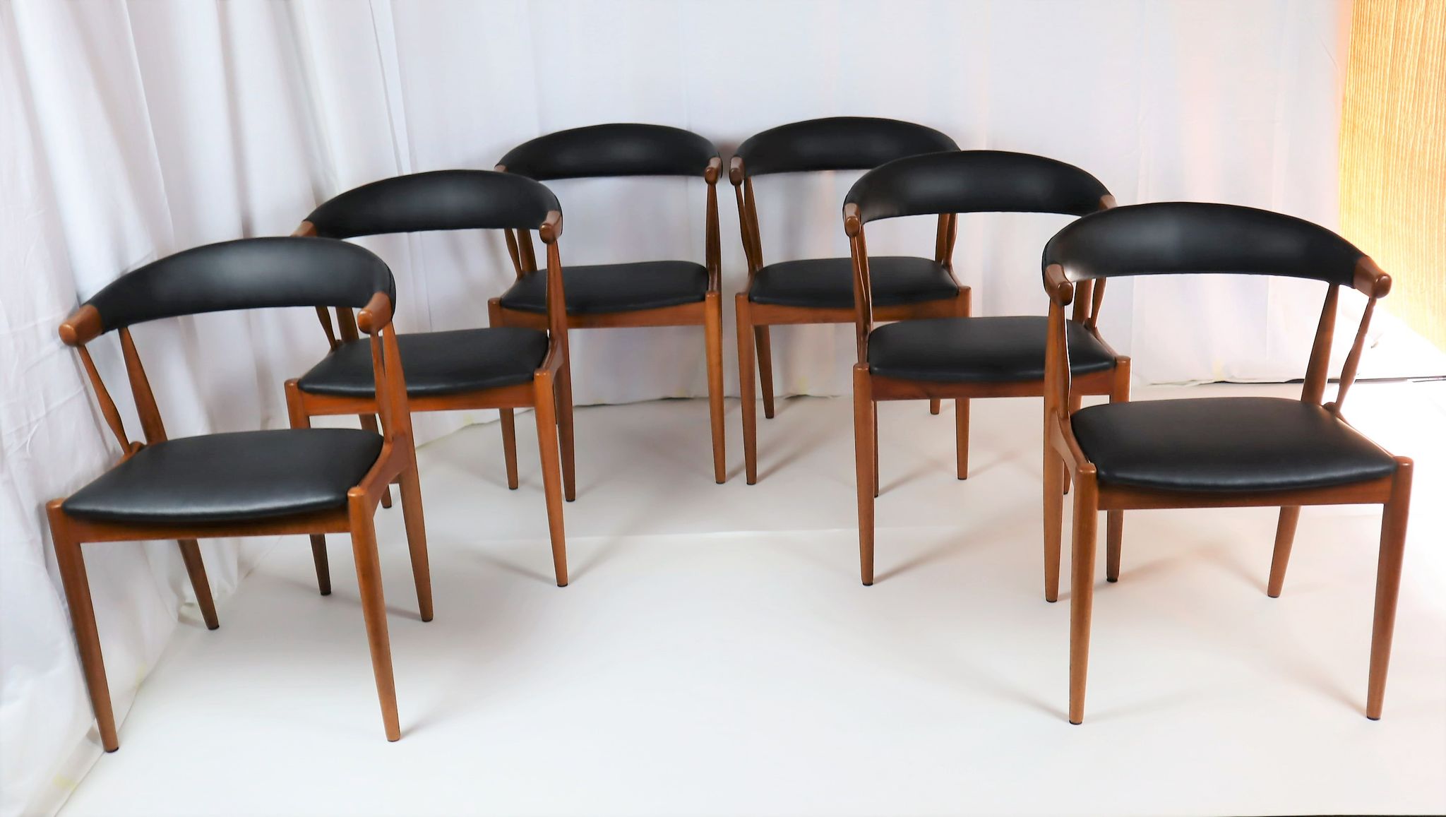 6 chaises scandinave en teck d'Andersen 1960