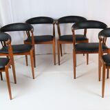 6 Scandinavian teak chairs by Andersen 1960