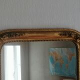 Large golden mirror. 19th