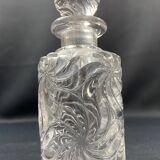 Early 20th century perfume bottle in SAINT LOUIS crystal, Fleurs de violet model