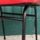 Paire de fauteuils Skaï rouge 1970