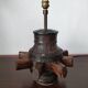 Old wheel hub lamp ~ brutalist art ~ 50's ~ france