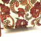 Old door review old thick fabrics and wood floral decoration
