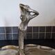 Display stand, cup, pocket tray in silver-plated bronze - Art Nouveau period