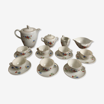 Coffee service Half-porcelain K-G Luneville