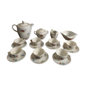 Coffee service Half-porcelain K-G Luneville