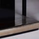 Large Art Deco Chrome and Black Glass Extendable Dining Table, 1930s