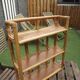 Vintage 70's rattan shelf