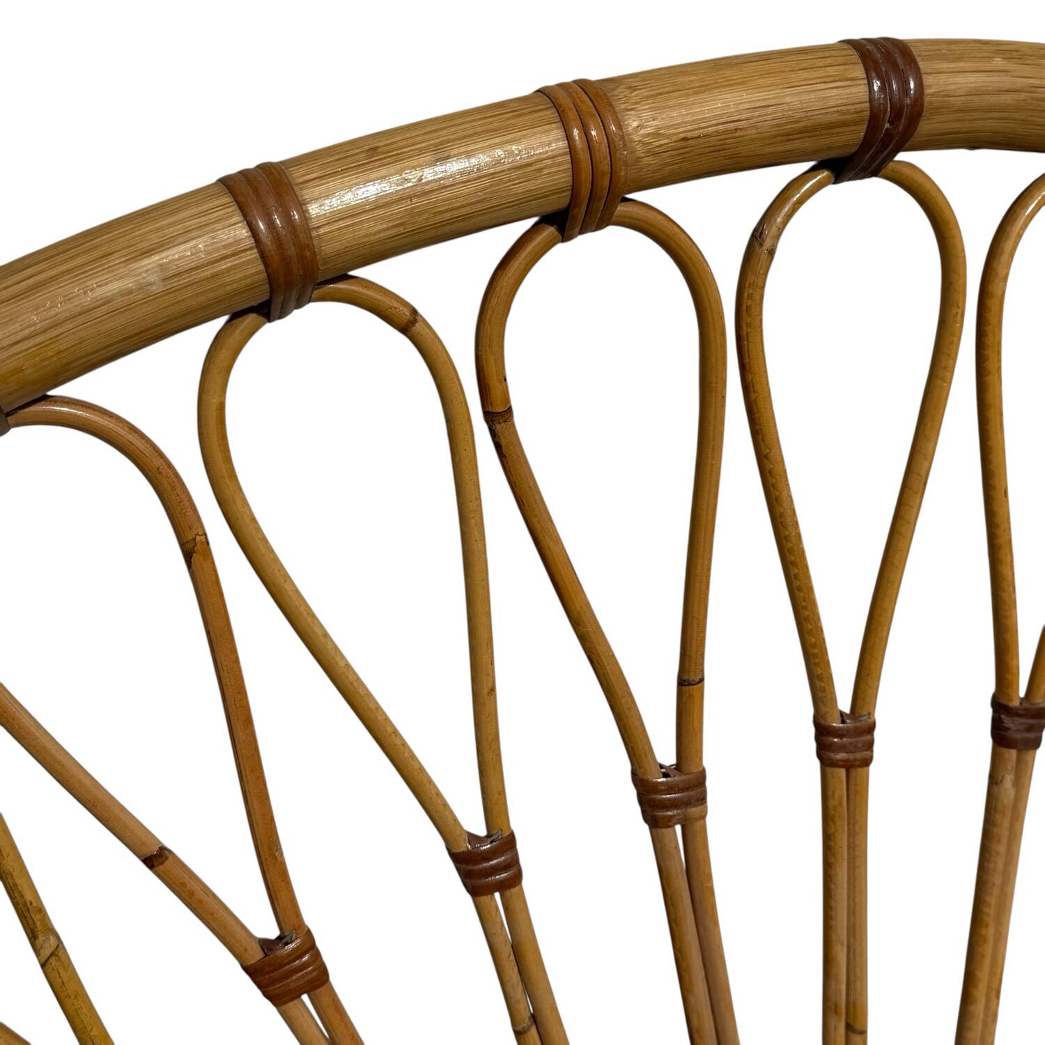 1970s Rattan Headboard from France