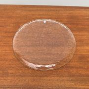 Large Finnish glass plate from the mid-century by Humppila.