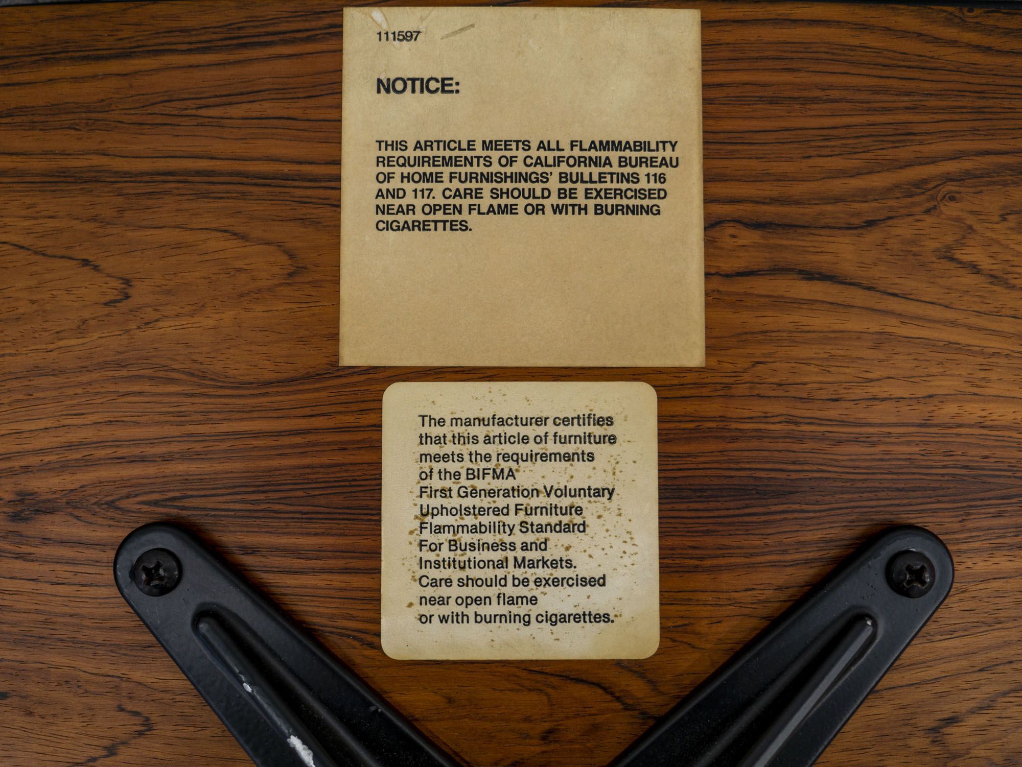 Armchair and ottoman by Charles et Ray Eames, Herman Miller edition, 1970