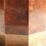 Elm broussin dining room table by Jean Claude Mahey for Maison Romeo, 70s