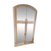 18th-century solid oak mirror window