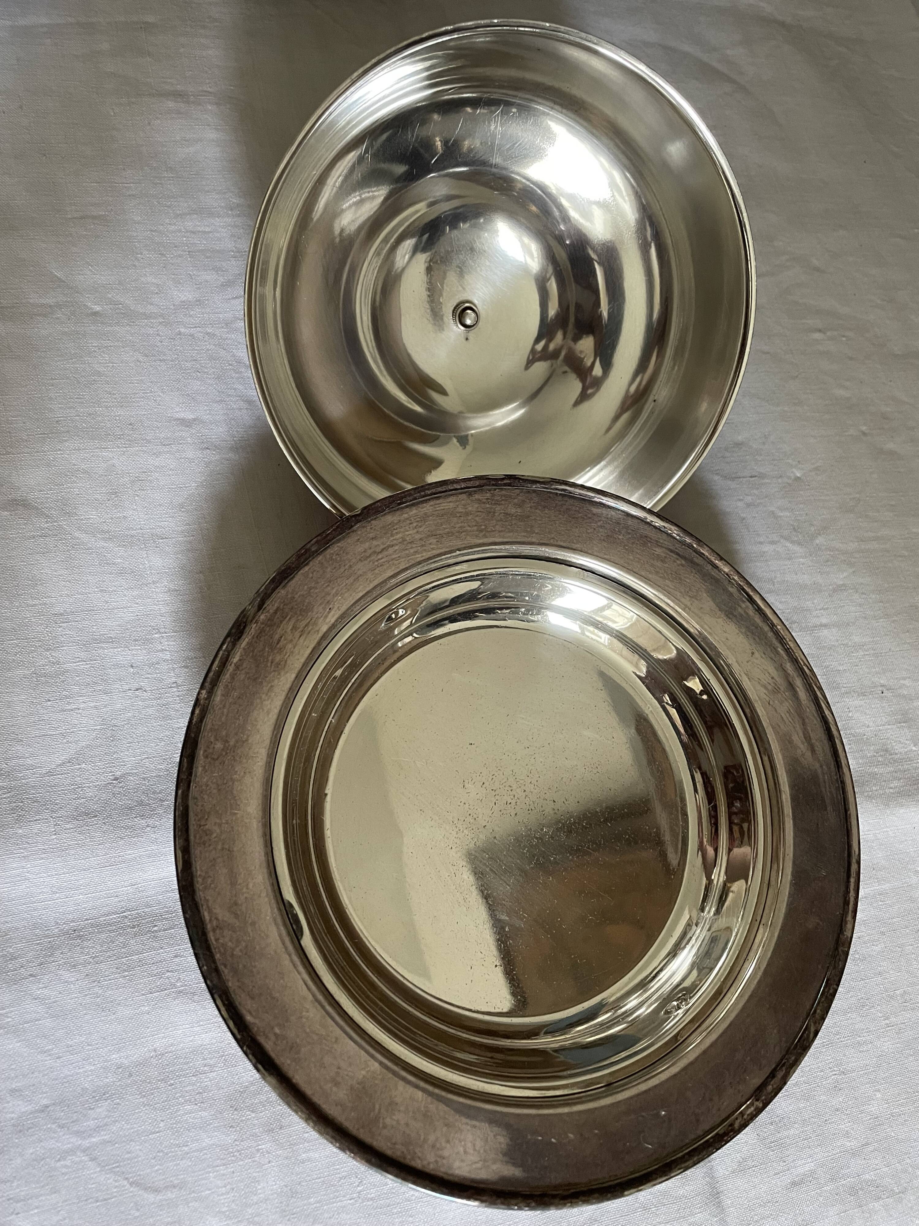 Silver metal bell tower