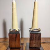 Two Art Deco night lights by Louis Prodhon 1930
