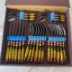 Vintage Ukrainian folk art cutlery set