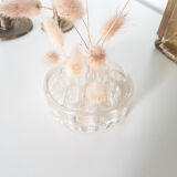 Vintage glass flower pick made in France