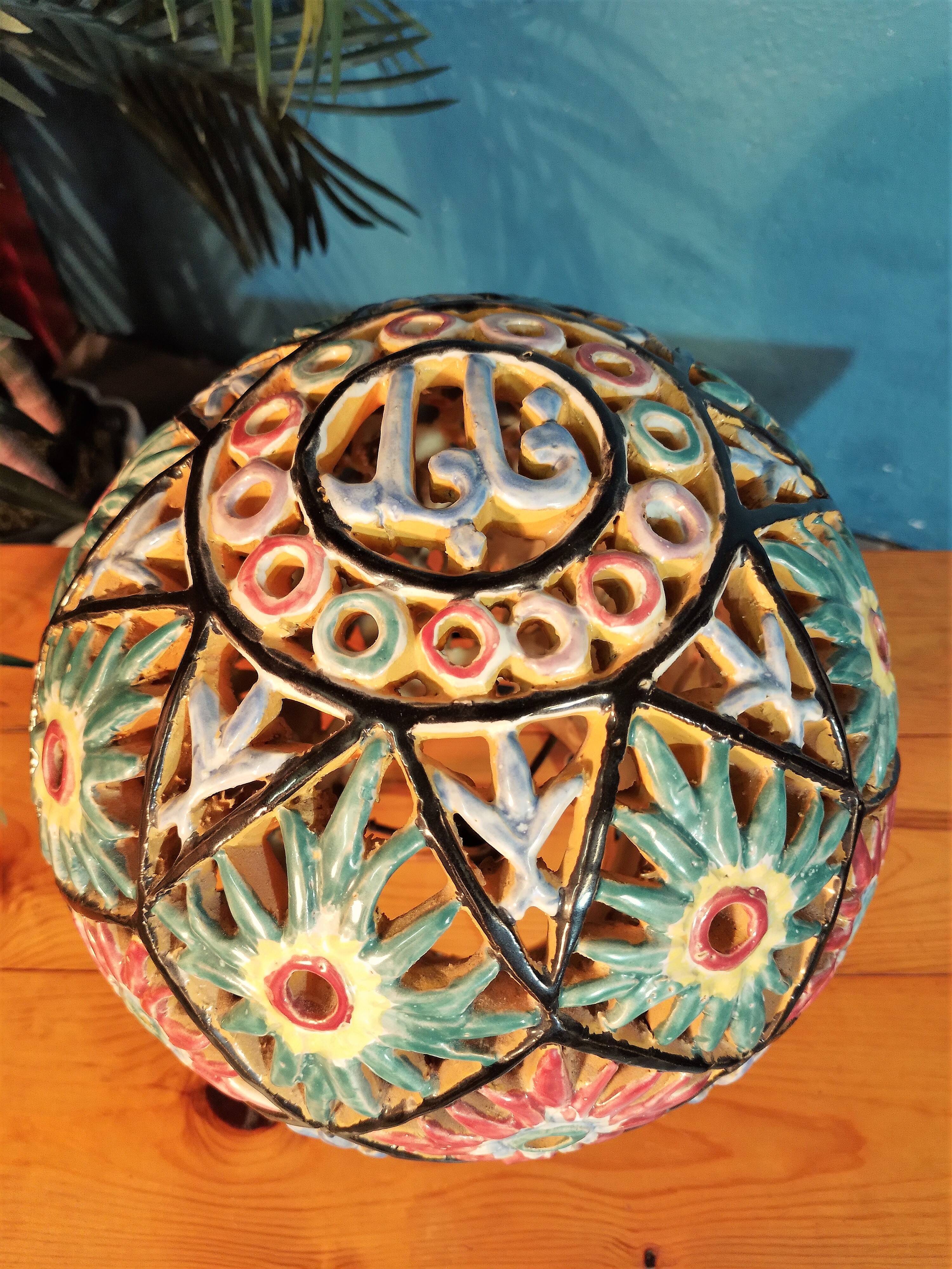 Ceramic lamp Maghreb 1950s