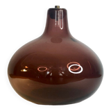 Plum glass lamp base