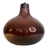 Plum glass lamp base