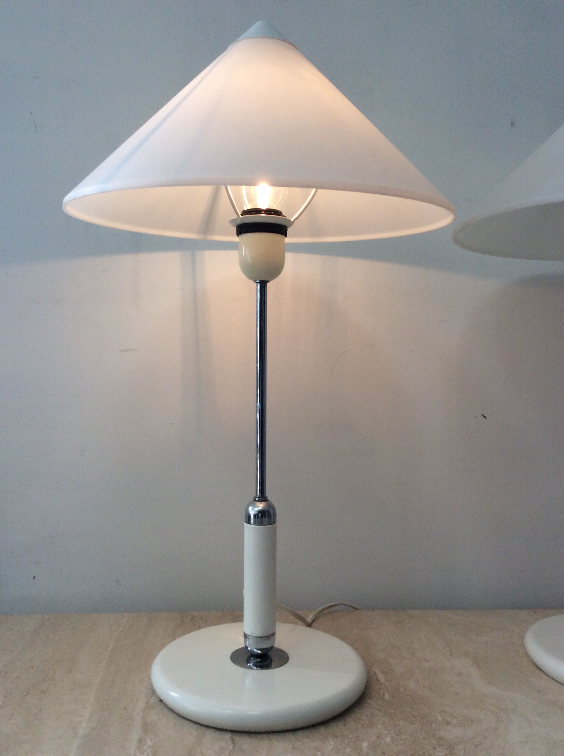 Pair of Aluminor lamps from the 70s