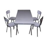 Table in formica and its 4 chairs
