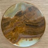 Ashtray or empty pocket in marble and brass