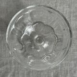 Set of 10 small vintage glass ice cream bowls.