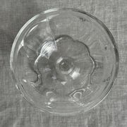 Set of 10 small vintage glass ice cream bowls.