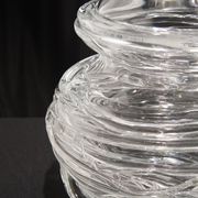 Vase 'Drop Honey' en verre cristal - Sem Schanzer (comme l'Anverre)