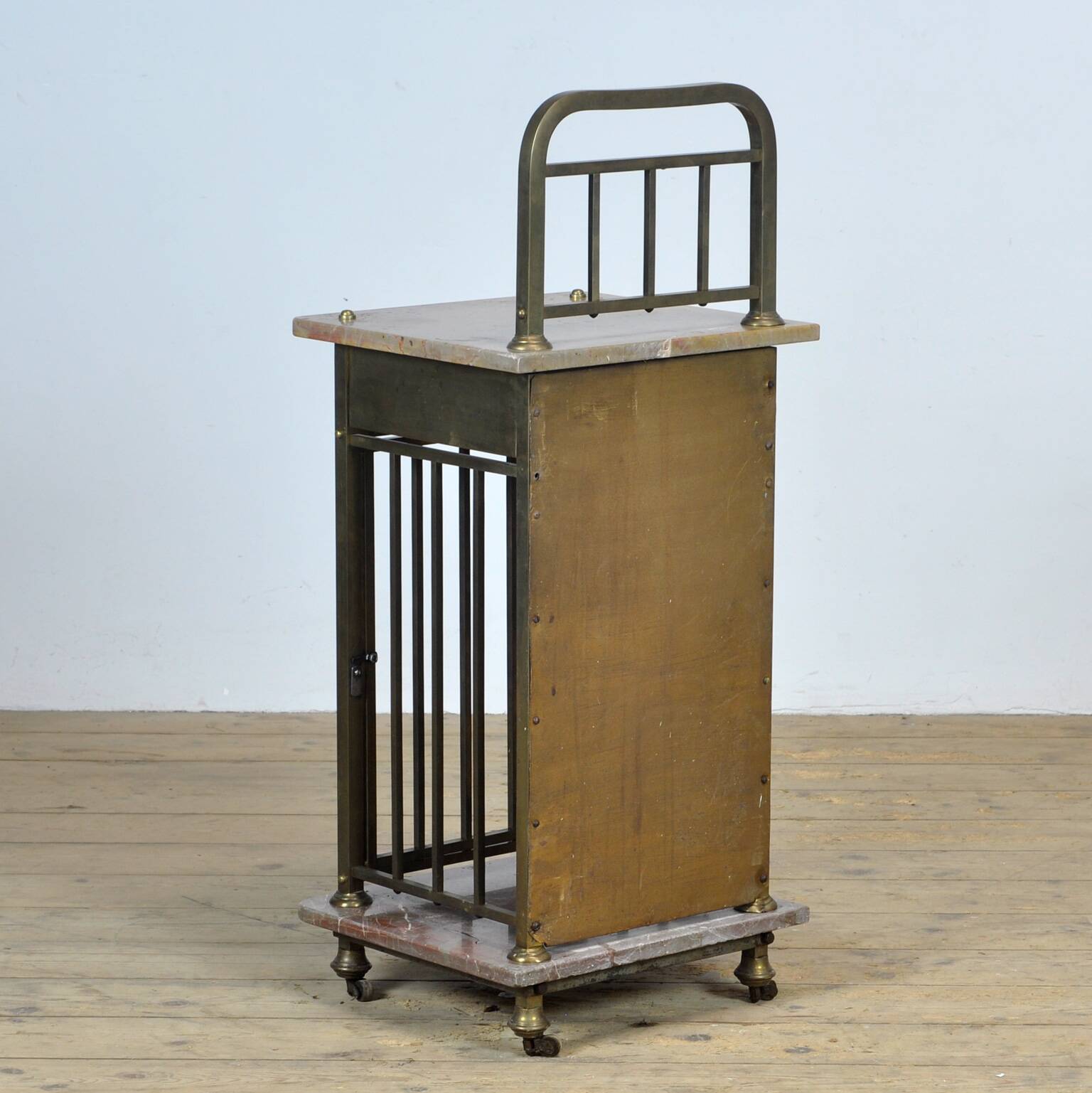 Set Of Marble And Brass Nightstands, 1880's